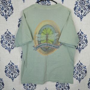 Vintage 90s Beer Tee Shirt USA Purgatory Creek Stout Water Tower Brewing Men L